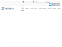 Tablet Screenshot of indiainfotech.com